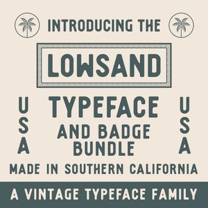 Lowsand Typeface & Badge Bundle