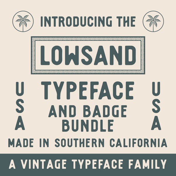 Lowsand Typeface & Badge Bundle