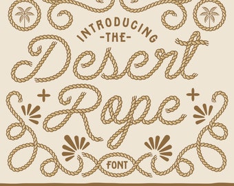 Desert Rope Schrift | Western Script-Schriftart