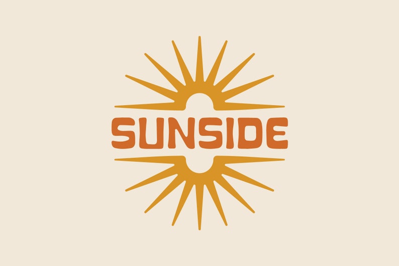 Sunside Typeface | Coastal Inspired Font - Etsy