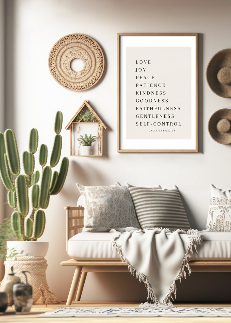 Galatians 5:22-23 | Fruit of the Spirit Print | Christian Digital ...