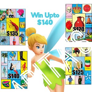 Loteria Mexicana Board Card 54 Karten win upto 140 Tinkerbell inspirierte Fee