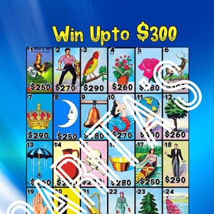 Loteria Mexicana Board Card