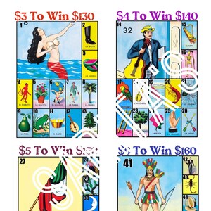 Loteria Mexicana Board PYP wählen Sie Ihren Preis gutes Spiel