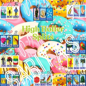Loteria Mexicana Tarjeta de Tablero 36 cartas High Roller Splits Donuts