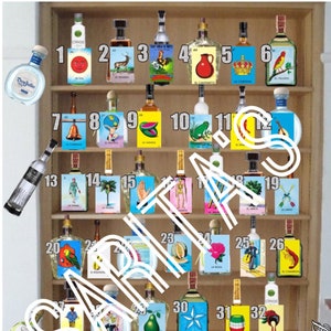 Loteria Mexicana Board Card Tequila Theme 45 cards