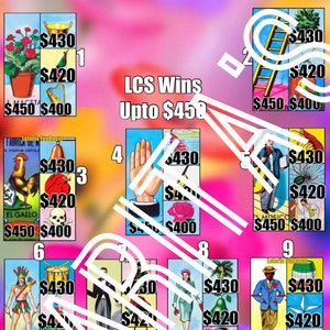 loteria Mexicana Board 13 numbers win upto 450