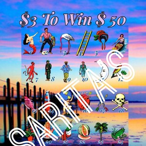 Loteria Mexicana Board Karte Ozean Strand Thema 3 zu gewinnen 50 low baller 30 Zahlen