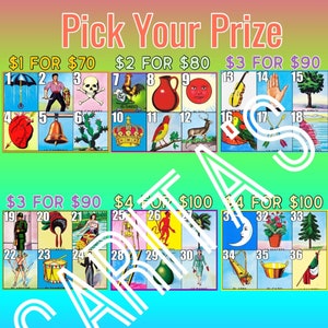 Loteria Mexicana Board card PYP all 54 cards