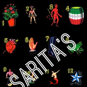 Loteria Mexicana 16 numbers card Board