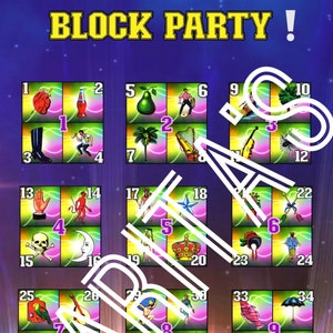 Loteria Mexicana Board Card 48 numbers block party game