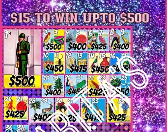 Loteria Mexicana Board Card 50 cards 15 to win upto 500 big baller  pyp