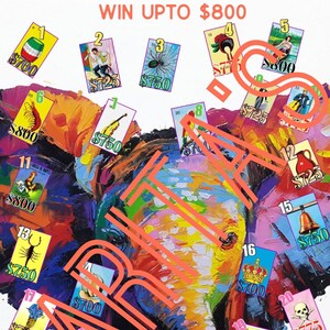 Loteria Mexicana Board 27 Cards elephant background  big baller win upto 800