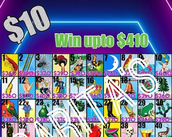 Loteria Mexicana Board 10 to win upto 410 54 cards