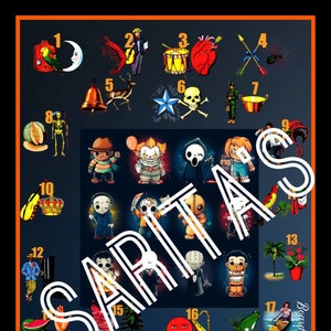 Loteria Mexicana Board Haloween Inspiriert 20 Duo Brett