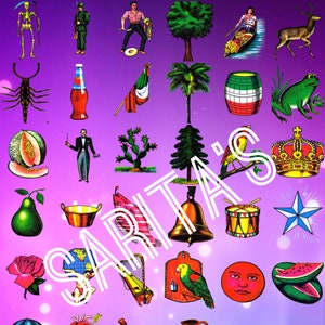 Loteria Mexicana card board 40 images