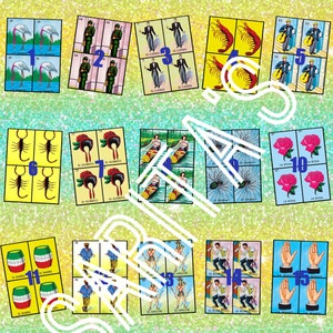 Shuffle Roulette Loteria Mexicana Board 20 numbers lime green glitter background wheel