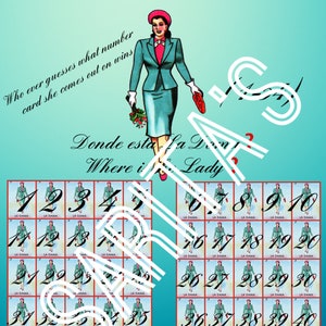 Loteria Mexicana Board Donde esta La dama Super cute also may be good for mothers day or all year long