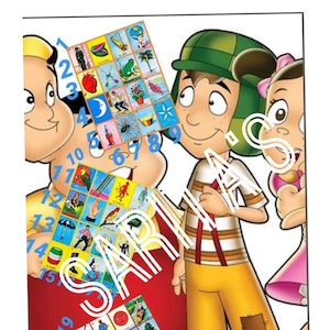 Loteria Mexicana Board El Chavo Del 8 27 lines
