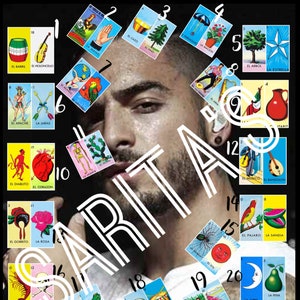 Loteria Mexicana Board Maluma 26 numbers 2 cards each no doubles