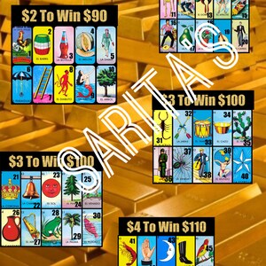 Loteria Mexicana Board PYP wählen Sie Ihren Preis Gold Bar Thema