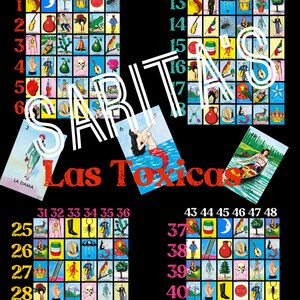 Loteria Mexicana Board Las Toxicas Dama Sirena Chalupa