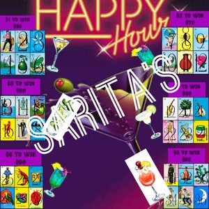 Happy Hour pyp Kies uw prijs Loteria Mexicana Board