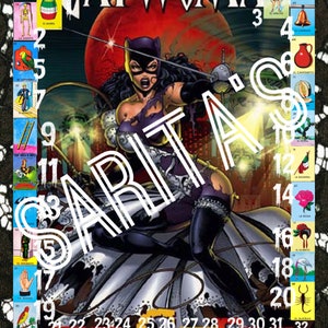 Catwoman Loteria mexicana board