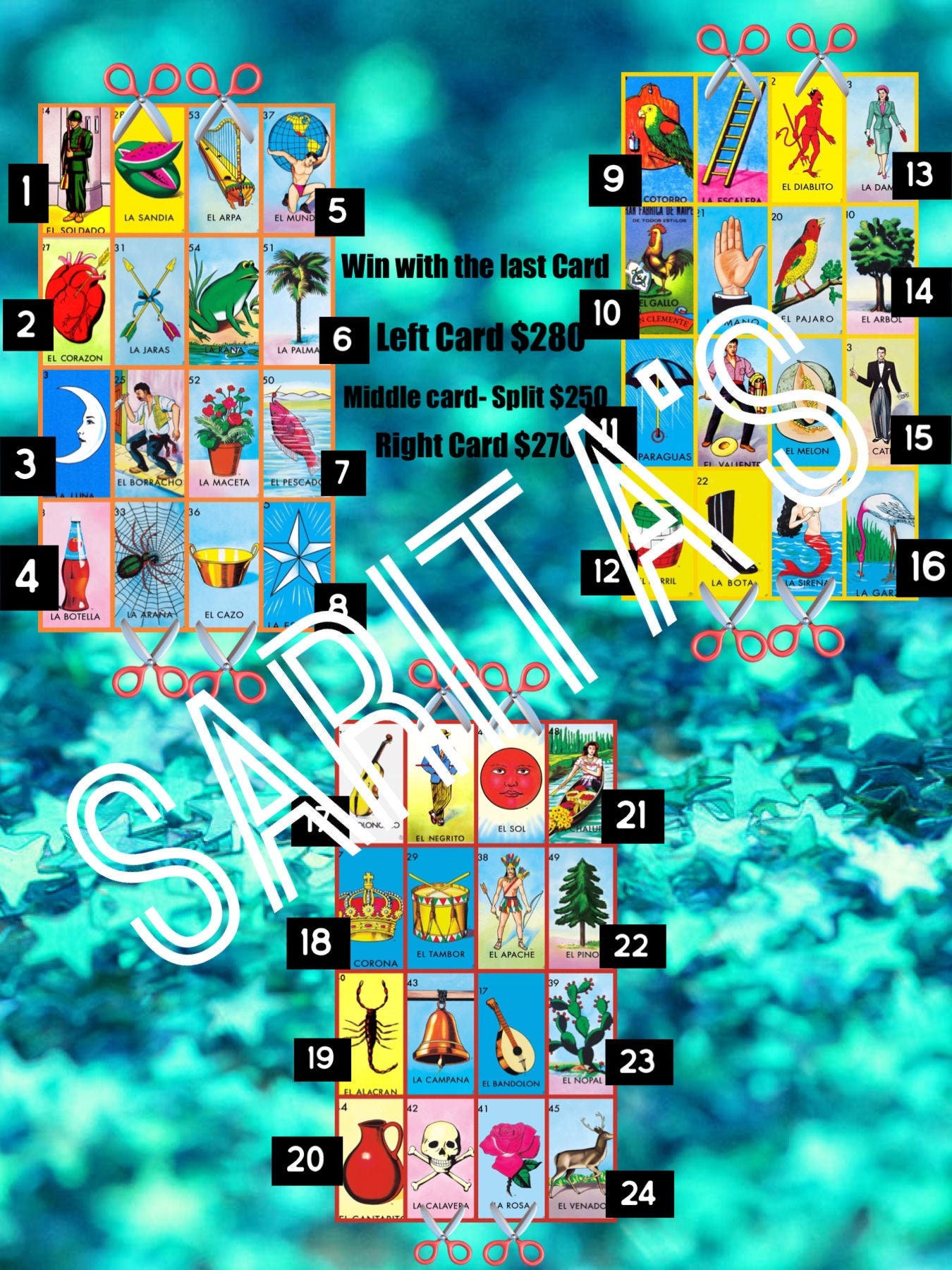 Loteria Mexicana Board NEW Game Alert Double splits