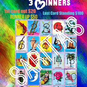 Loteria Mexicana Board 3 Gewinner Geldmacher