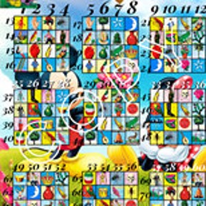 Loteria Board Mickey und minnie 72 Zahlen