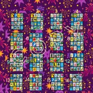 Tablero de loteria 16 cartas pequeñas
