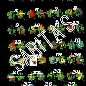 Loteria Mexicana 27 Numbers  Clovers St Patricks