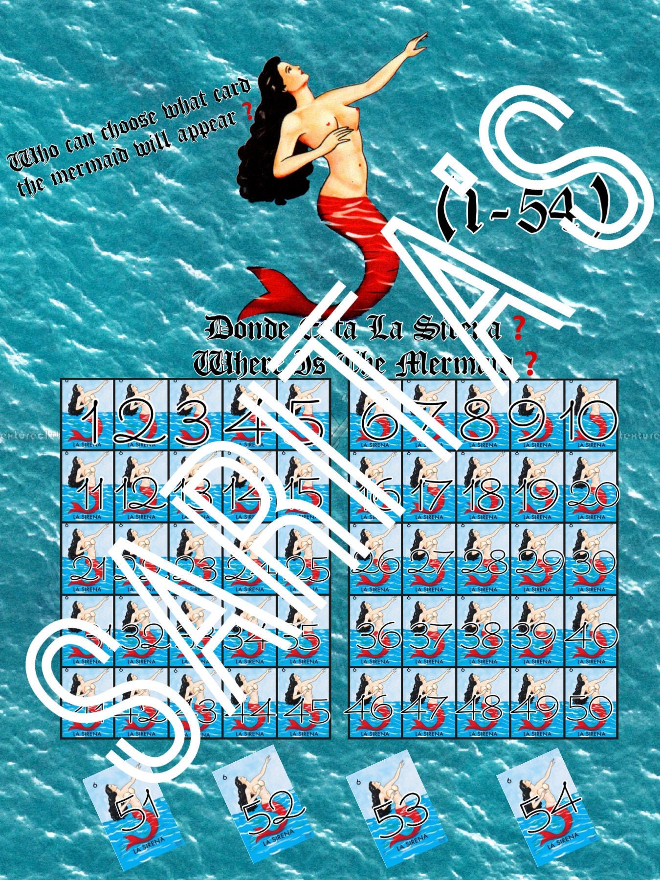 LA SIRENA LOTERIA  Greeting Card for Sale by CasaLatina