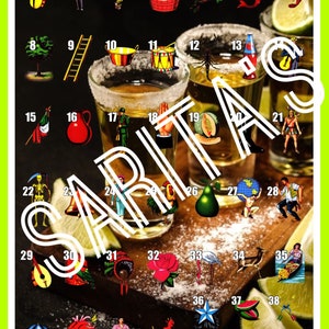 Loteria Mexicana Board Card 45 figuren genummerd Tequila Shots happy hour