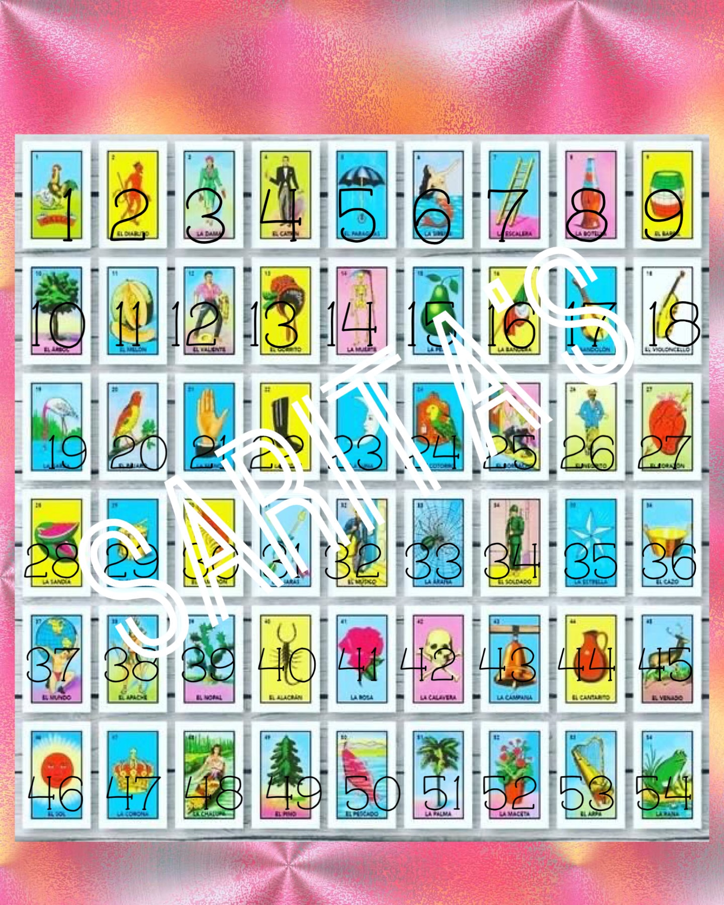 Mexican Loteria Game Cards Printable - Il Fullxfull.2827376486 6oye 