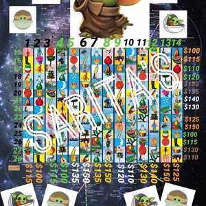 ベビーヨーダ ロテリアボード 28 の数字 マネーメーカー