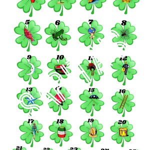 Loteria Mexicana Board Single Clover ST. Patricks