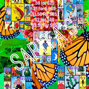 PYP Pick your prize Loteria Mexicana Board .50 and up pick your prize