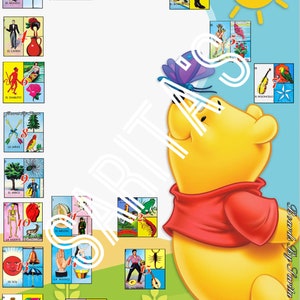 Loteria Mexicana toutes les 54 cartes utilisées winnie