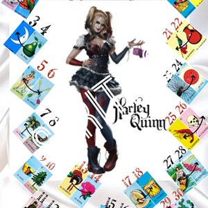 Harley Quinn Help your neighbor loteria board