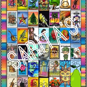 Original Loteria Mexicana Board images différentes que les loteria s’amuser à jouer 40 cartes