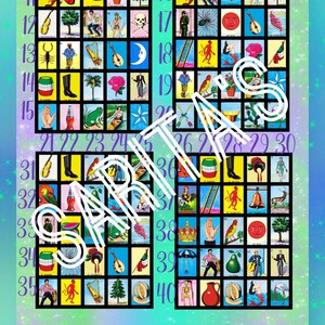 40 lines loteria board