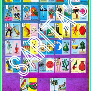 Loteria Mexicana Board Duo 27 numbers
