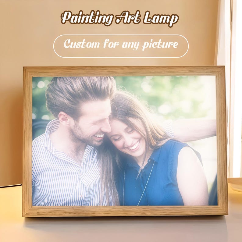 Personalized Light Painting, Custom Photo Painting Wall Light Hangings ...