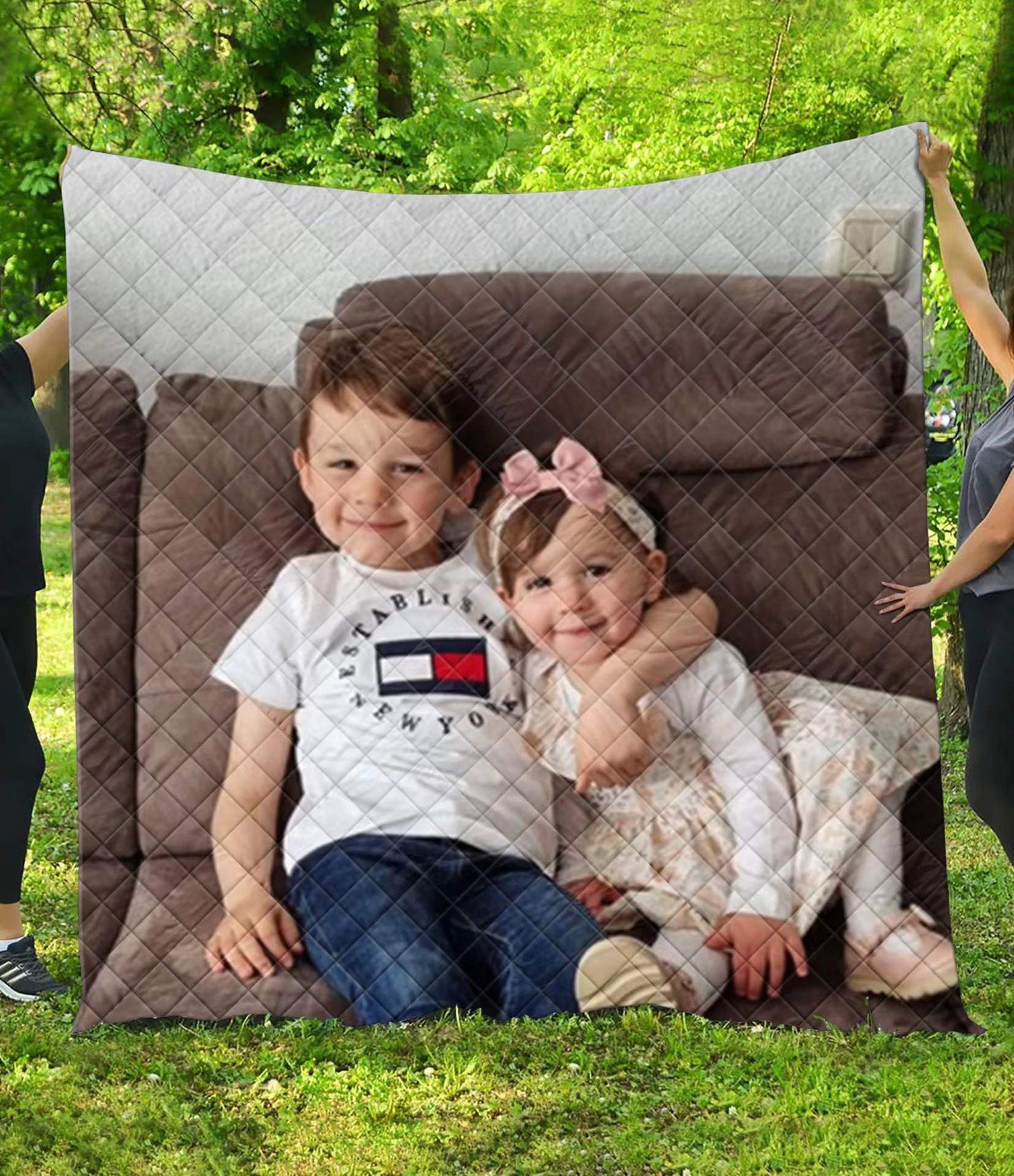 Custom Photo Quilt Personalized Photo Quilt Quilt Picture Etsy