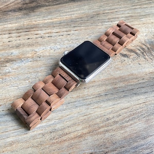 Personligt Fitbit Versa 4 Fitbit Sense 2 Klockarmband, Graverat Träklockarmband för Google Pixel 1/2/3 Fitbit Versa 2/3 bild 7