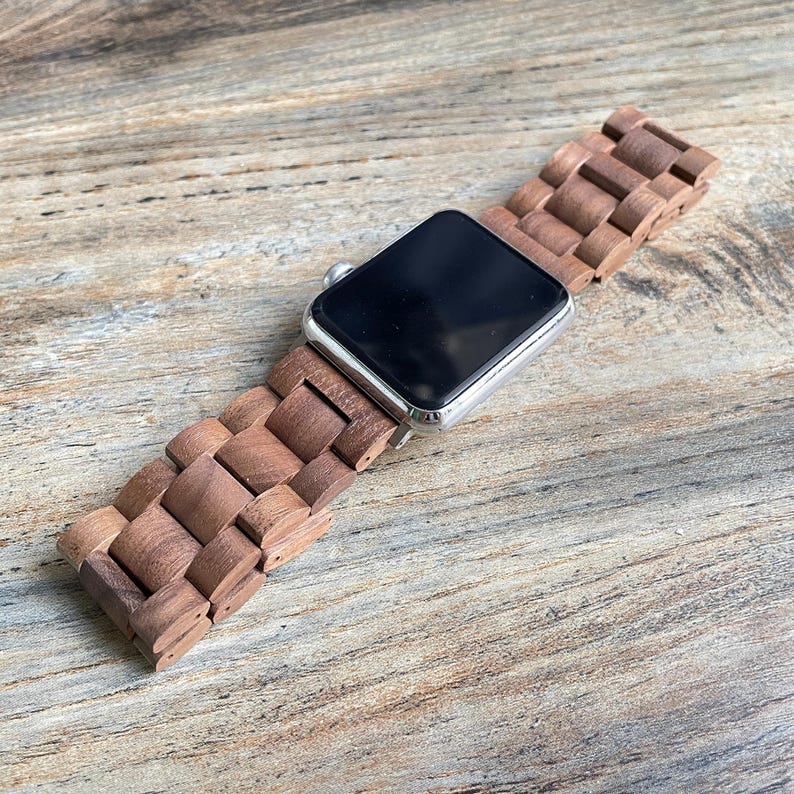 Personligt Fitbit Versa 4 Fitbit Sense 2 Klockarmband, Graverat Träklockarmband för Google Pixel 1/2/3 Fitbit Versa 2/3 bild 7