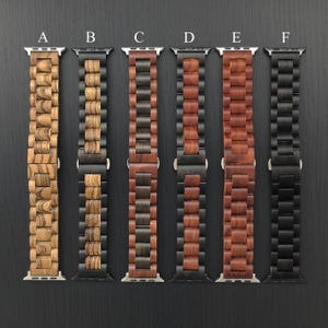 Personligt Fitbit Versa 4 Fitbit Sense 2 Klockarmband, Graverat Träklockarmband för Google Pixel 1/2/3 Fitbit Versa 2/3 bild 4
