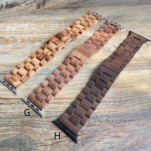 Personligt Fitbit Versa 4 Fitbit Sense 2 Klockarmband, Graverat Träklockarmband för Google Pixel 1/2/3 Fitbit Versa 2/3 bild 5